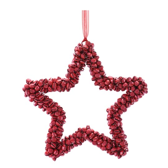 Melrose 6.5" Red Iron Star Ornaments, 6ct.
